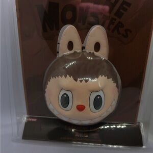 Cute Monster Earphone Case - Brown and Cream